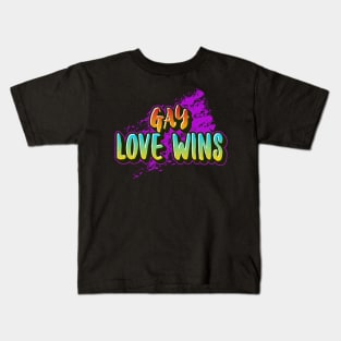 GAY LOVE WINS Kids T-Shirt